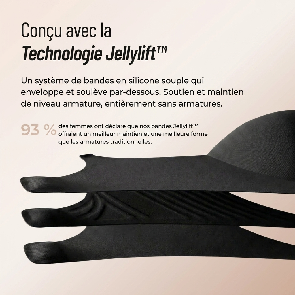 Soutien-Gorge Jelly Sans Armature — Décolleté Plongeant